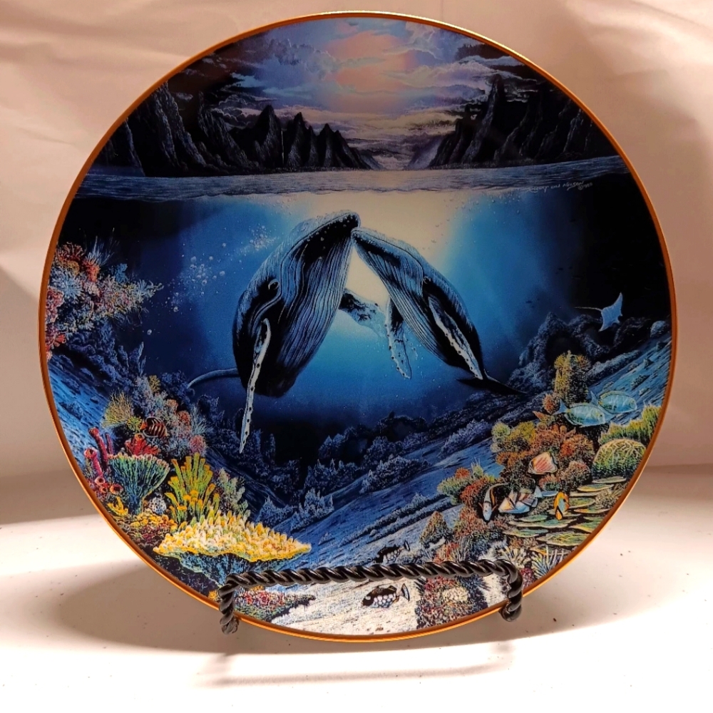Danbury Mint Moonlit Moment part of the Underwater Paradise Collection  new